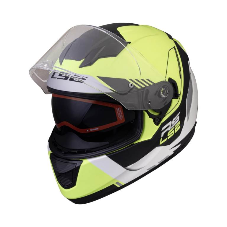 LS2 Helmets Stream Evo Xplorer White Hi-viz Yellow - Ff320