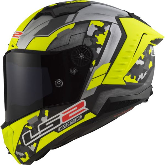 LS2 FF805 Thunder C Space H-v Yellow Grey-06 Helmet - Riders Junction