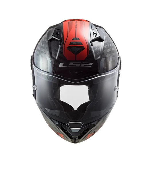 LS2 FF805 Thunder C Sputnik Gloss Metal Red-06 Helmet - Riders Junction