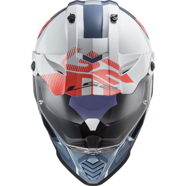 LS2 MX436 Pioneer Evo Evolve White Cobalt Helmet