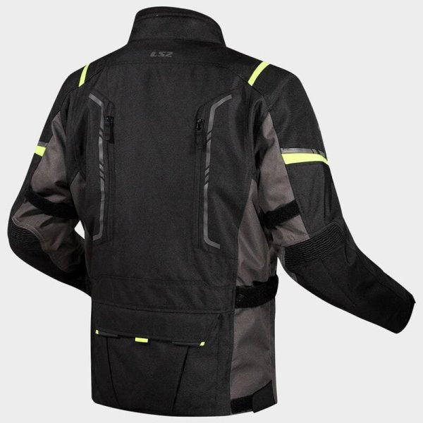 LS2 Narvik Lady Riding Jacket Grey Black HI-VI Yellow