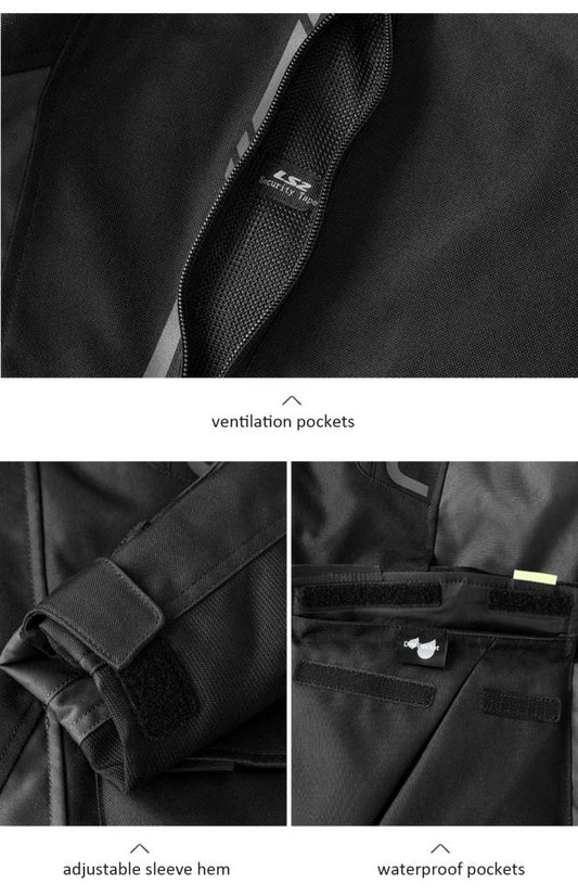 LS2 Narvik Riding Jacket - Black Dark Grey