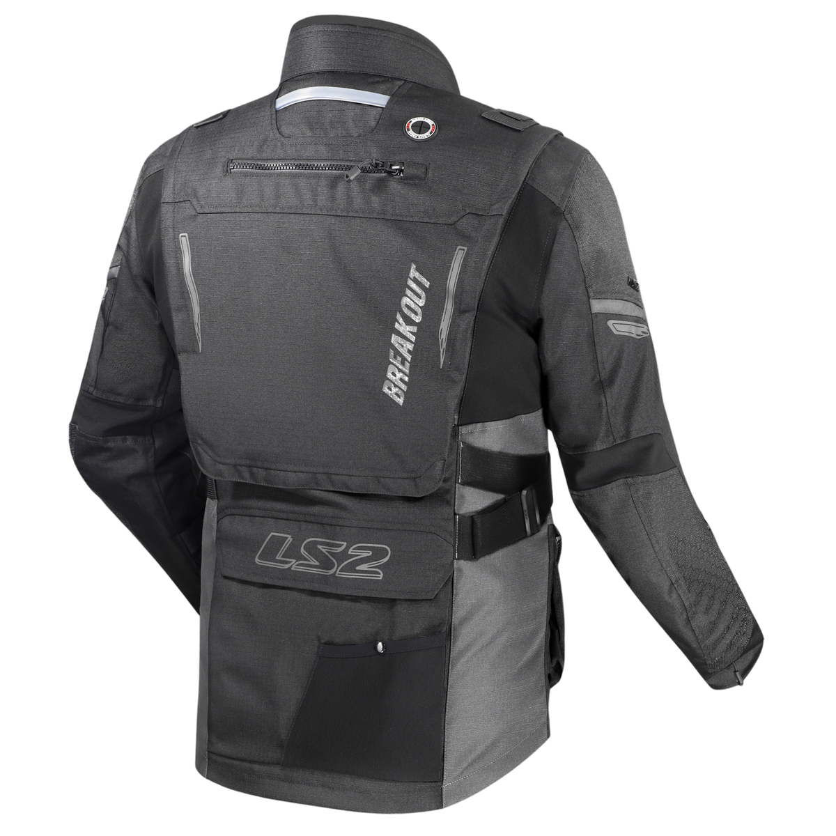 LS2 Breakout Man Jacket Black Smoke (CE Class AA Certified)