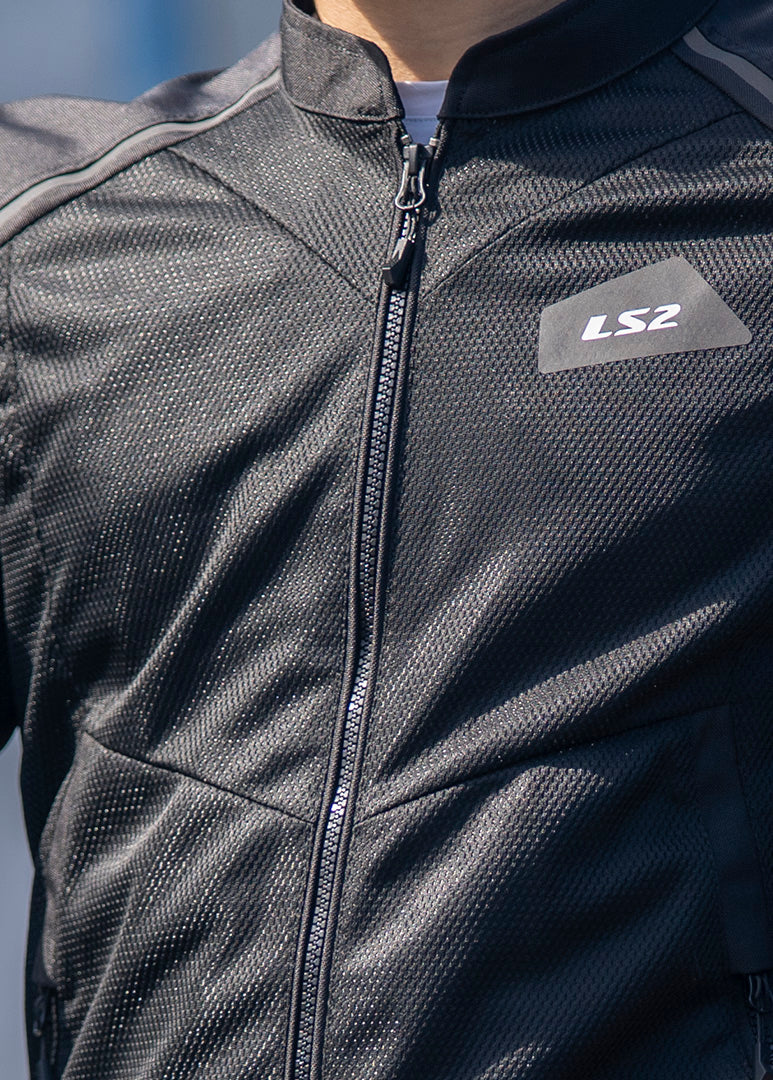 LS2 Breeze Jacket CE Class A Certified Jacket (Black)
