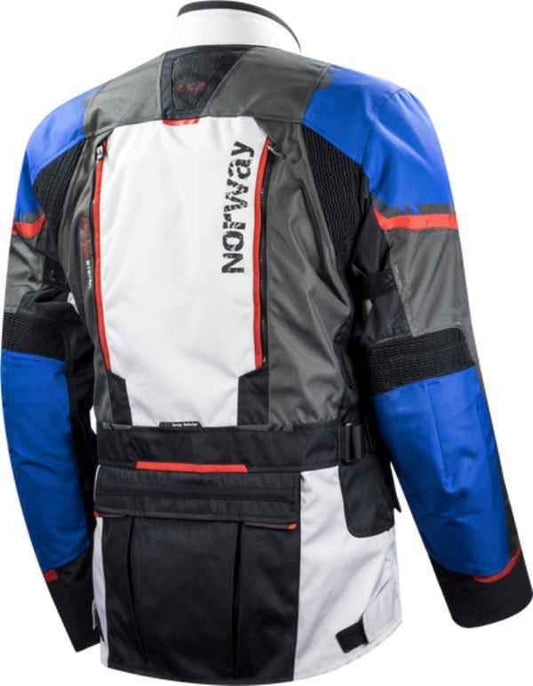 LS2 Norway Riding Jacket Blue Black Grey Red
