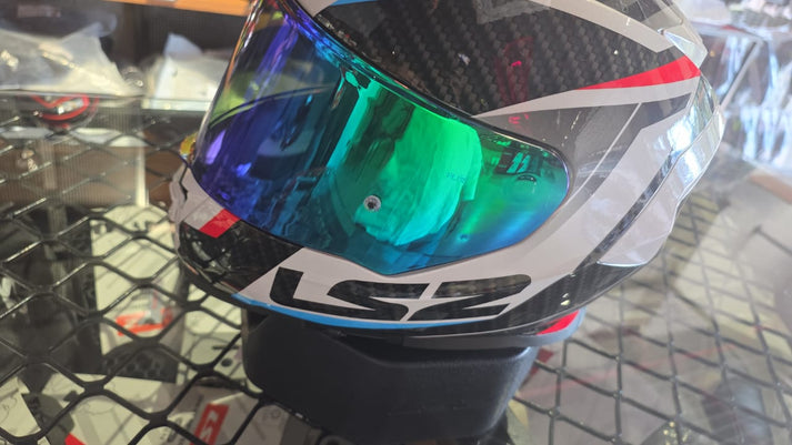 LS2 Visor For (FF800/FF320) Spray Green Transparency Tinted Electric