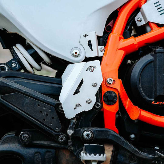 Legundary Custom KTM 390 Enduro R Titan Master Cylinder Guard Silver - CAP22260