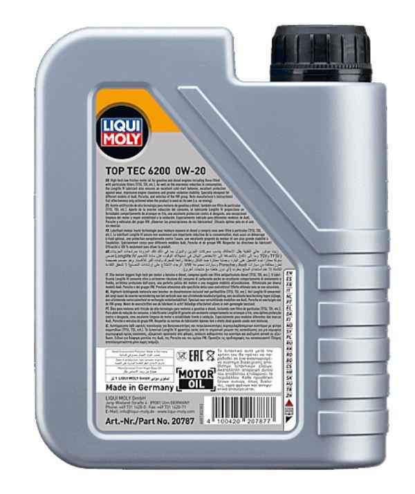Liqui moly Top Tec 6200 0W-20 5ltr