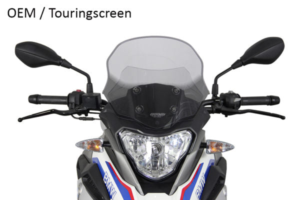 MRA Windscreen for BMW G310 GS-Adventure Tourer 2017-20 - Touring Smoke - Riders Junction