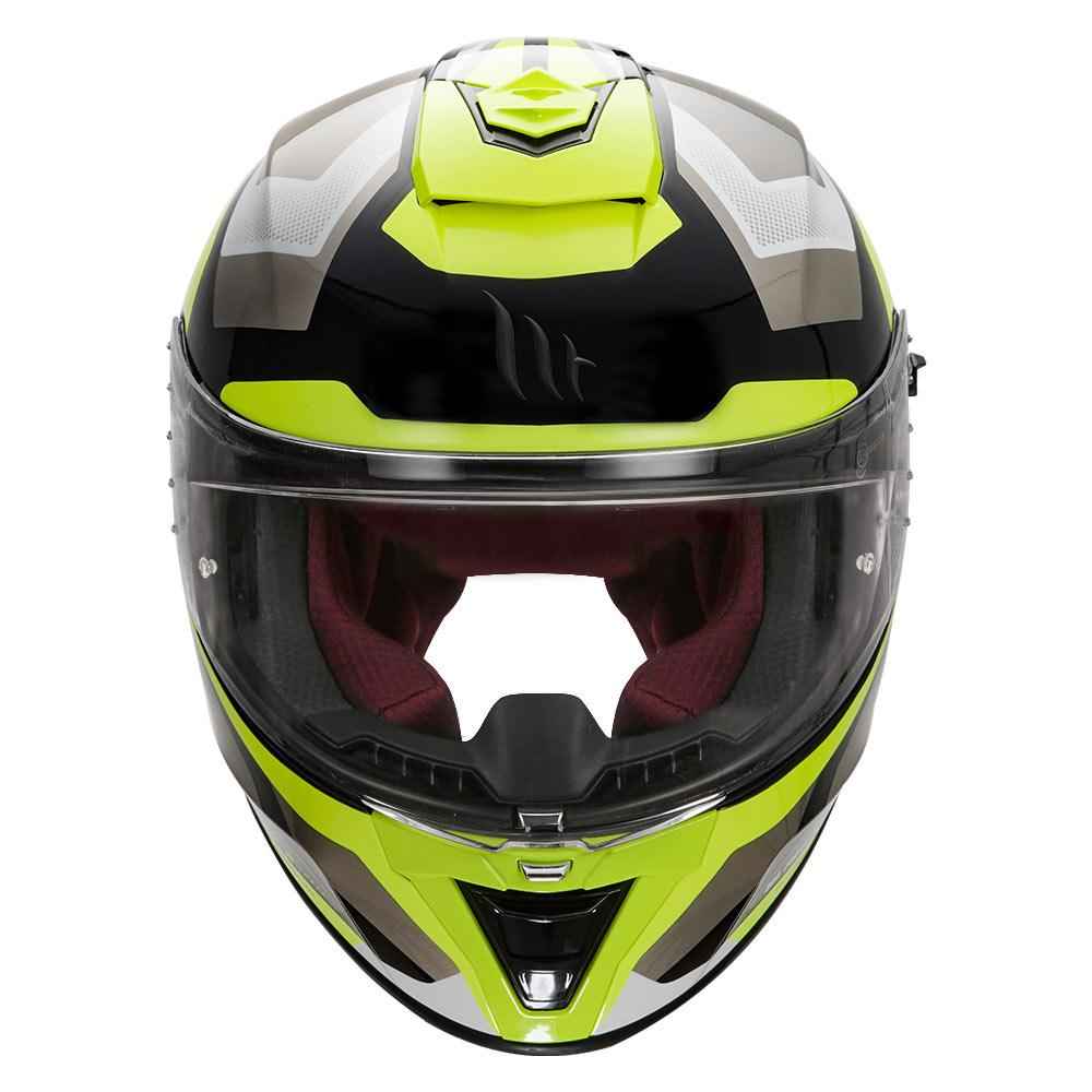 MT Blade 2SV Finish Line Motorcycle Helmet Fluorescent Yellow
