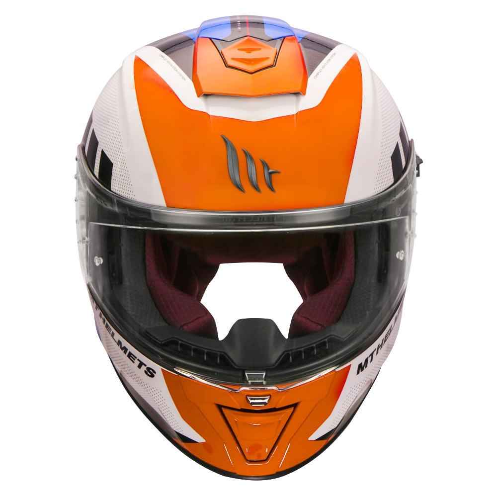 MT Blade 2SV Plus Motorcycle Helmet Gloss Fluorescent Orange