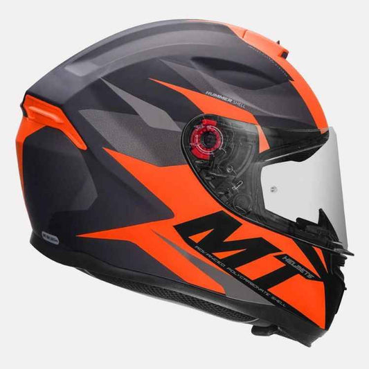 MT Helmet Hummer Brave Matt Orange