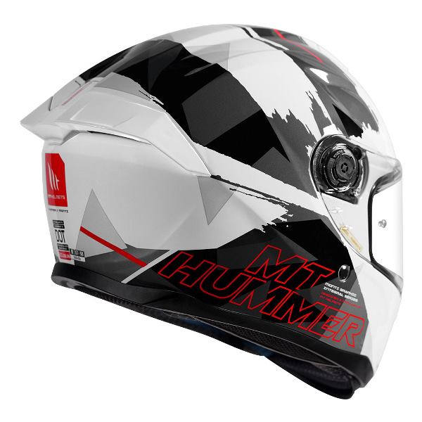 MT Helmets Hummer Monti A5 Gloss White Helmet