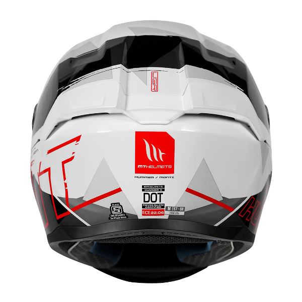 MT Helmets Hummer Monti A5 Matt White Helmet