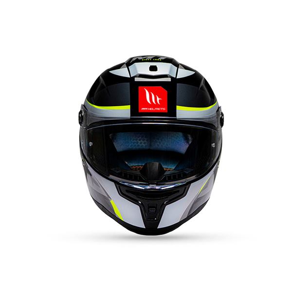 MT Helmets Hummer Oasis B3 Gloss Black Fluro Yellow