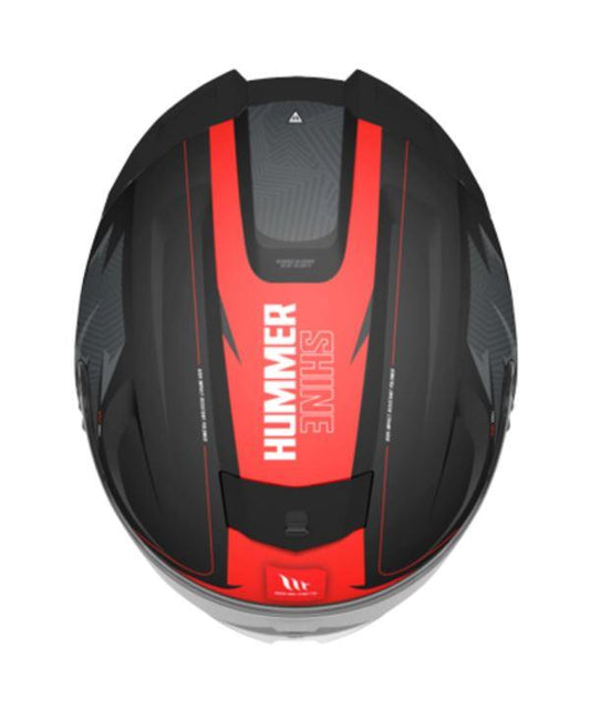 MT Helmets Hummer Shine B5 Gloss Black Red