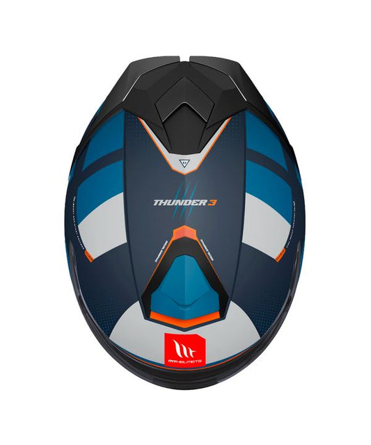 MT Helmets Thunder 3 SV Pro Arual C7 Matt Grey Blue Orange