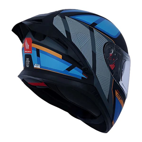 MT Helmets Thunder 3 SV Pro Nova B2 Gloss Blue Grey Orange