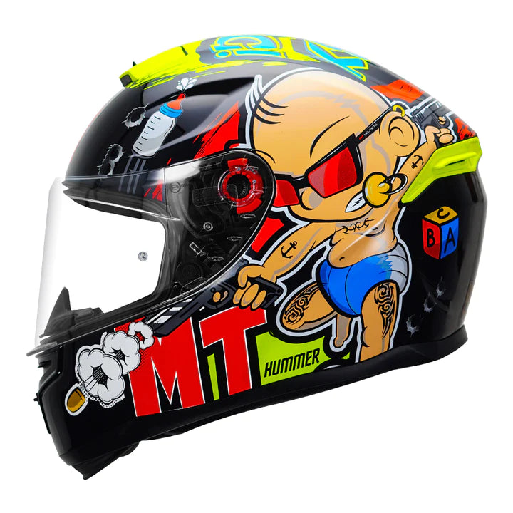 MT Hummer Baby Bang Helmet - Fluorescent Yellow