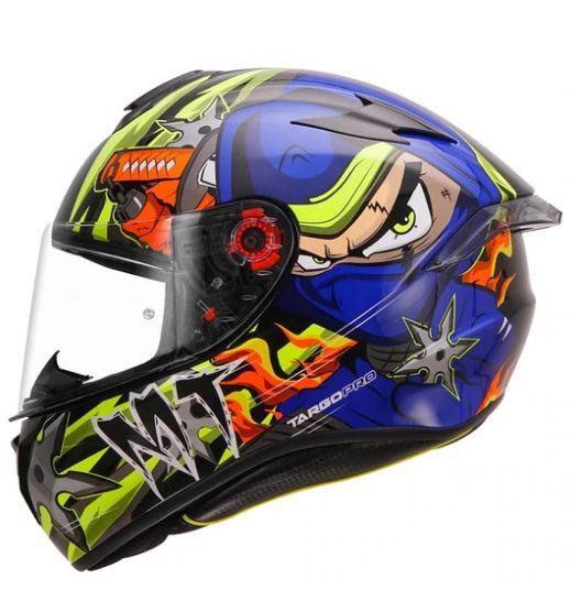 MT Targo Hanzo Motorcycle Helmet Fluorescent Yellow - Riders Junction