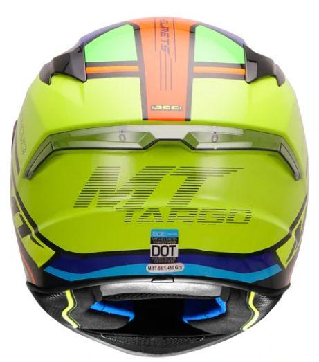 MT Targo Pro Torvi Motorcycle Helmet Fluorescent Yellow - Riders Junction