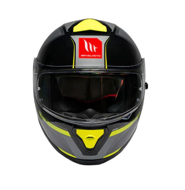 MT Thunder 3 SV Spoiler Nova B62 Matt Black Grey Neon Yellow Helmet