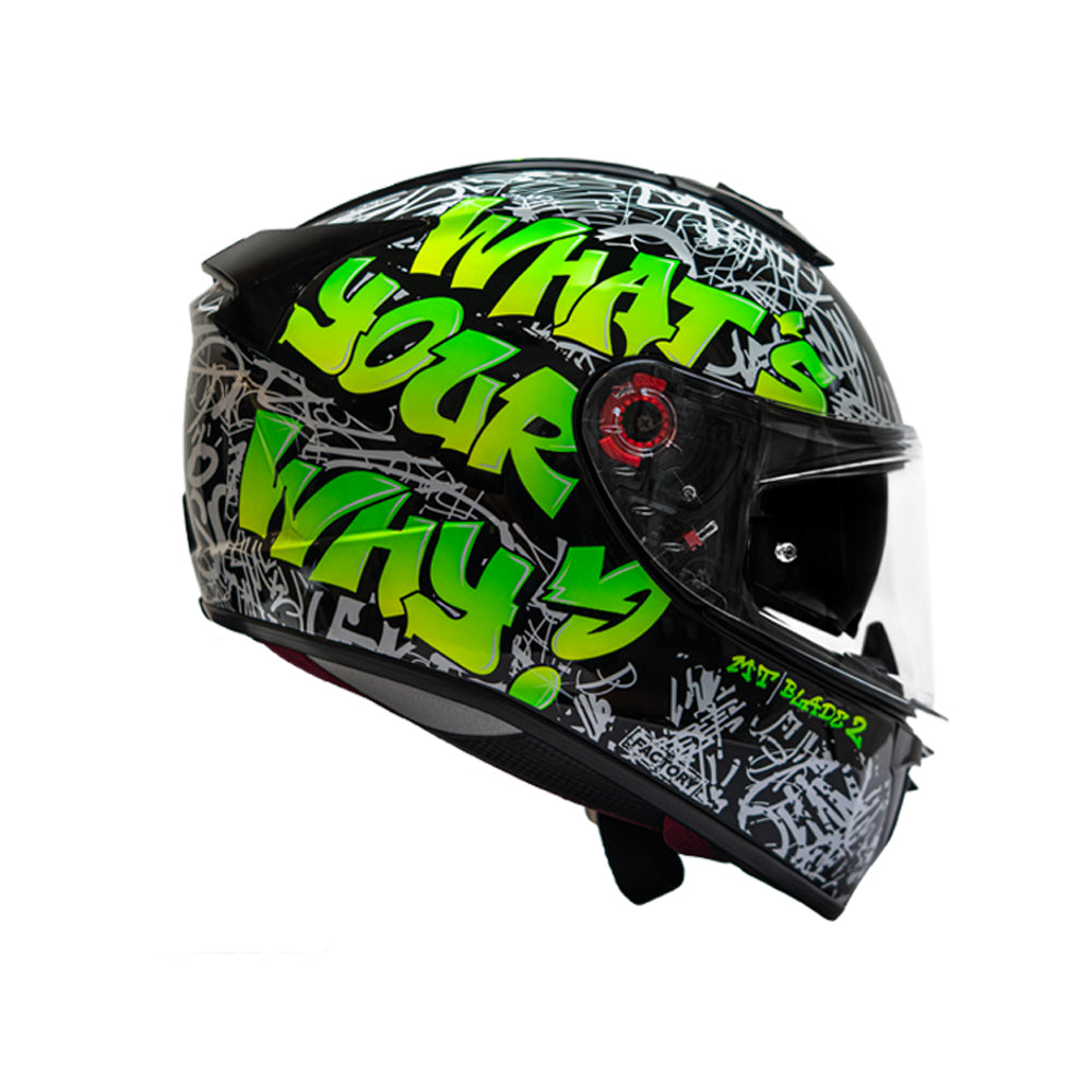 MT Blade 2 SV Factory A6 Motorcycle Riding Helmet (Fluor Gloss)