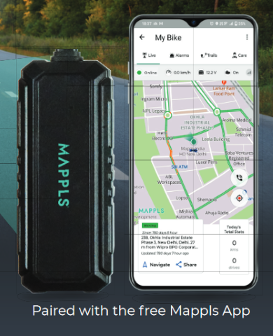 MapMyIndia LX31 Gps tracking system for wheeler – Riders Junction