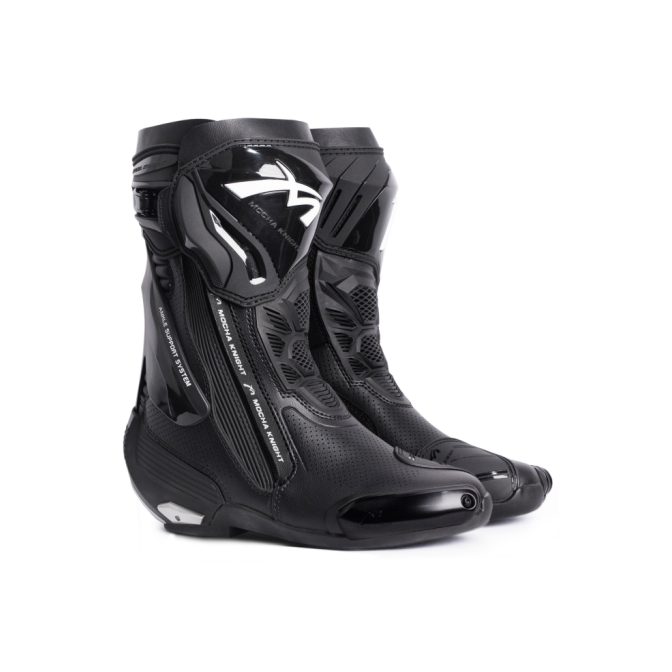 Mocha Knight Professional Racing Boots For Women (Black) MK-SHKW109