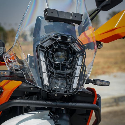 Moto Torque Headlight Guard Spider Verison For KTM 250 Adventure/Adventure X390 Adventure 2025