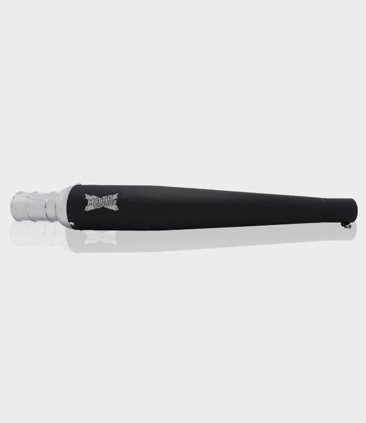 Moto Torque Matte Black Performance Exhaust - Megaphone - Beat - Black