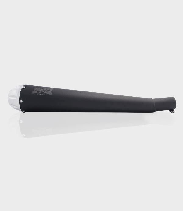 Moto Torque Matte Black Performance Exhaust - Megaphone - Black