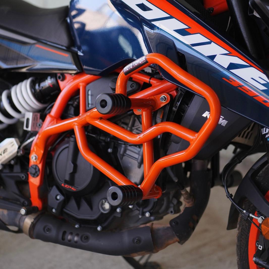 Moto Torque Thor Crash Guard(Orange) For Duke 250/390- Gen-3