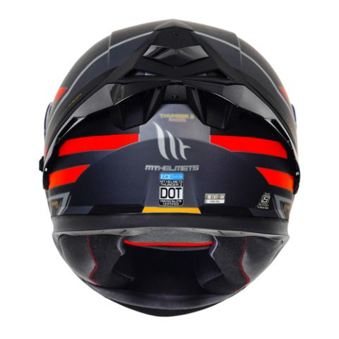 MT Thunder 3 Pro Damer Matt Black Red Helmet - Riders Junction