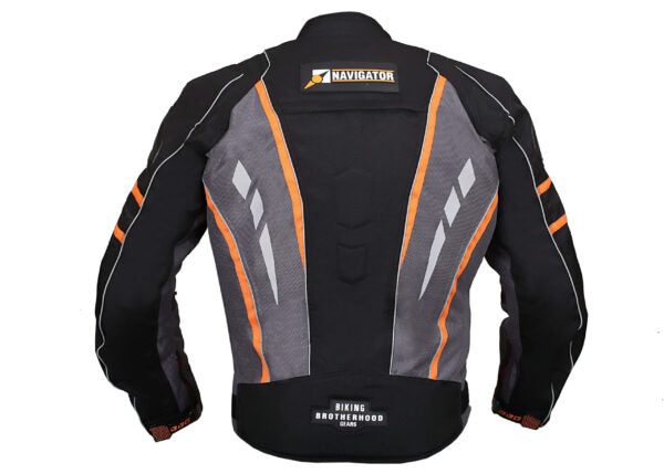 Navigator Jacket Orange - Biking Brotherhood - Riders Junction