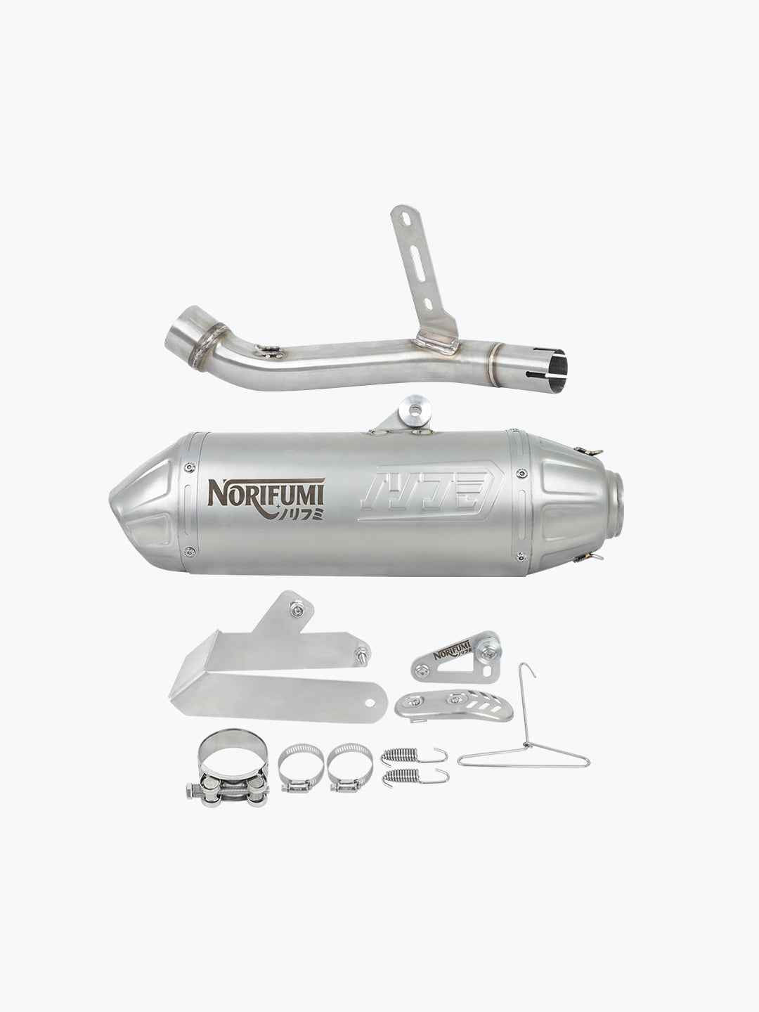 Norifumi Slip-On Exhaust Whoops Stainless Steel For Royal Enfield Himalayan/Guerrilla 450 Long