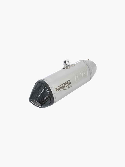 Norifumi Whoops SS Carbon Slip-On Exhaust for Royal Enfield Himalayan 450 Long