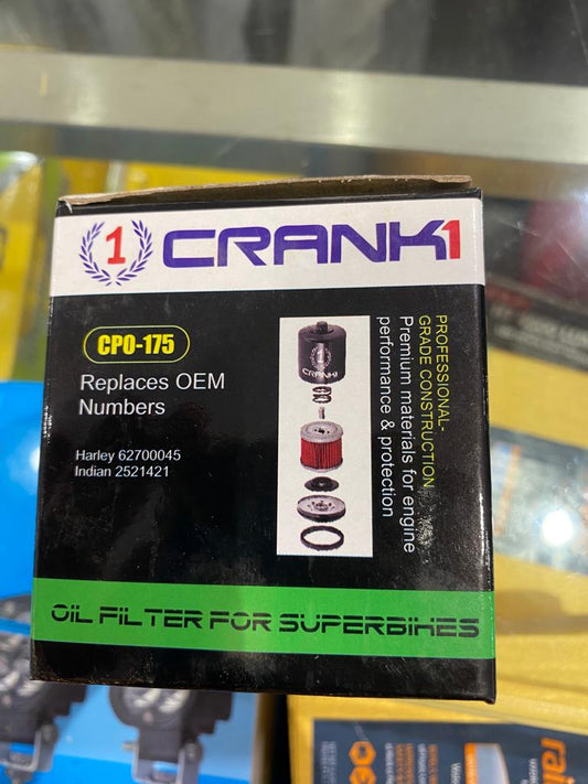 Crank1 - Black Oil Filter - CPO-175 - Riders Junction