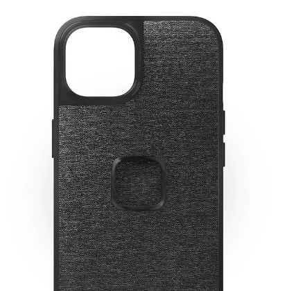 PEAK DESIGN Mobile EveryDay Fabric Case Charcoal: iPhones (13 and 12 series) - Riders Junction