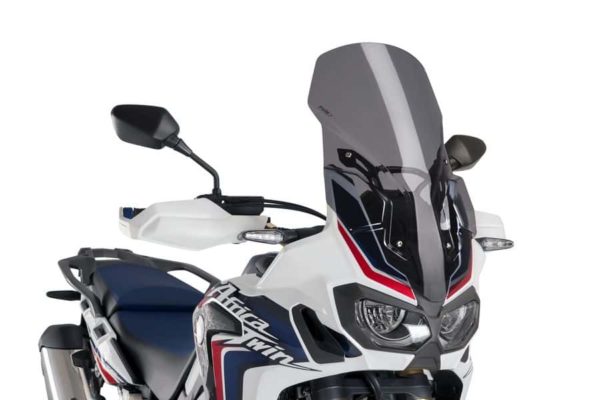 PUIG Windscreen for Honda Africa Twin (2017-18) Touring - Dark Smoke - Riders Junction