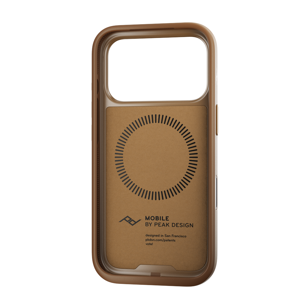Peak Design Everyday Clarino Case For Iphone 17 Pro (Tan) - PD-M-MC-CF-BR-1