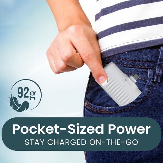 Portronics-Power Pebble 5000 Mah-White (POR 2262)