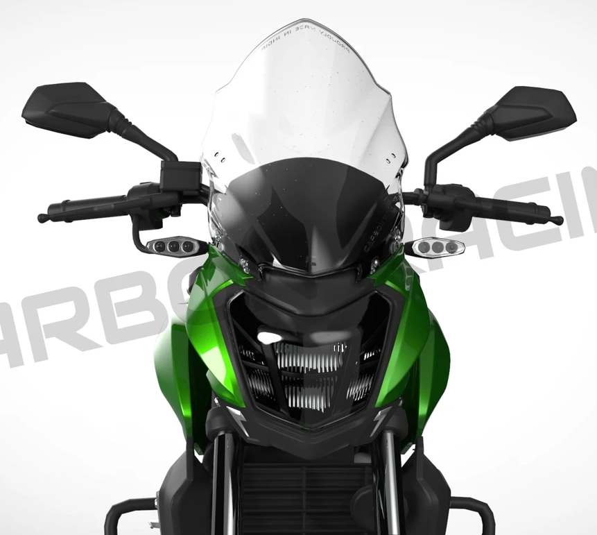 Premium Windshield for Dominar 400 Dominar 250 with Stabilizer