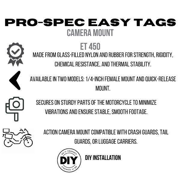 Pro-Spec Easy Tags Camera Mount With Base Mount - ET 450 BM 41619 S1
