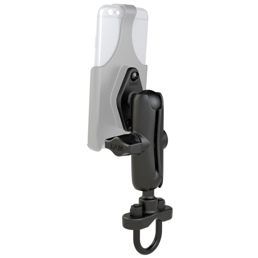 RAM® Mounts Handlebar U-Bolt Double Ball Mount B Size Medium (RAM-B-149ZU)