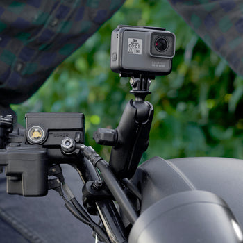 RAM® Mounts U-Bolt Double Ball Mount with Action Camera Adapter - Medium (RAM-B-149Z-GOP1U)