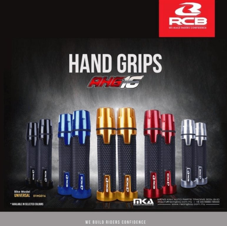 RCB AHG16 GRIP SET 01HG016 ( BLACK ) - Riders Junction