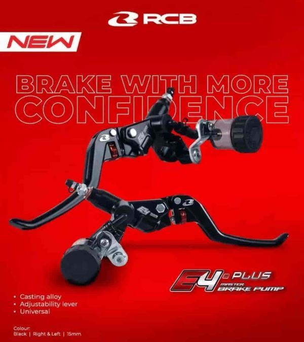 RCB Master Brake Pump E4+ Rh15mm-BK (01BP063B)