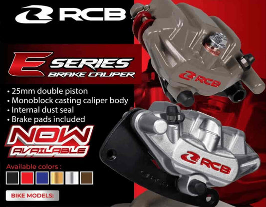 RCB E-Series Front Brake Caliper for Yamaha Aerox 155 / R15 V3 / V4 Black – 01BC080B