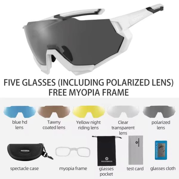 ROCKBROS cross border hot selling sports glasses polarized color windproof sunglasses (10132)